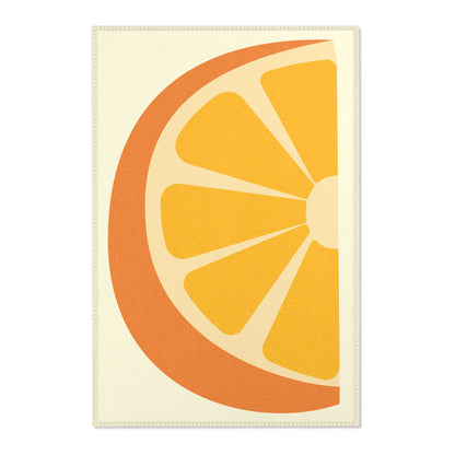Orange Kitchen Rug 24 x 36 Citrus Fruit Accent Rug Bright Orange Kitchen Decor