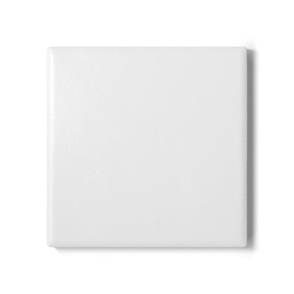 White Ceramic Coaster Round or Square | Coordinated Collection