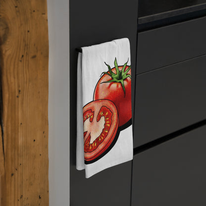 Tomato Kitchen Tea Towel Cotton Dish Towel Vegetable Design Decorative Towel