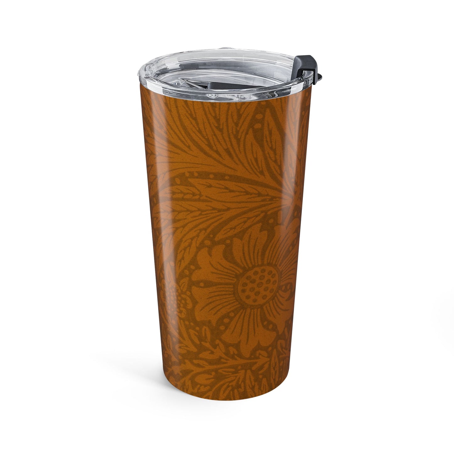 Saddle Tan Botanical Bloom  20oz Tumbler Insulated Travel Mug