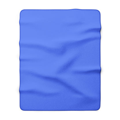 Periwinkle Sherpa Fleece Blanket Cozy Plush Throw 3 Sizes Soft Warm Blanket