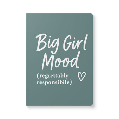 Dusty Blue Big Girl Mood A5 Lined Journal