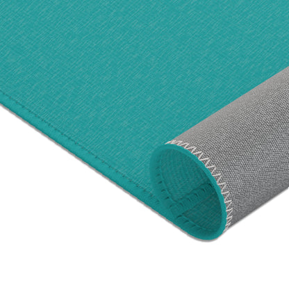 Deep Aqua Rug 24 x 36 Solid Color Accent Rug Modern Home Decor
