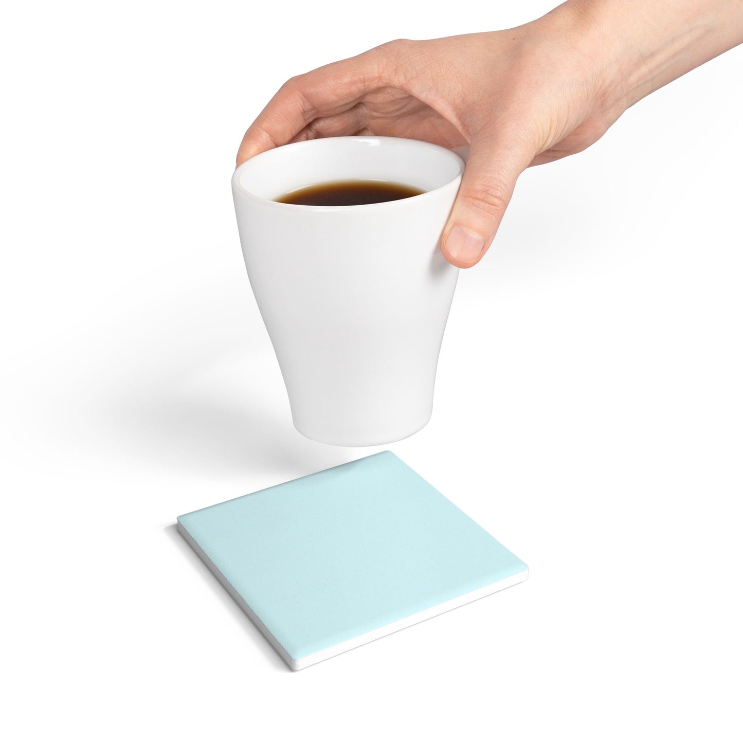 Ocean Blue Ceramic Coaster Round or Square | Coordinated Collection