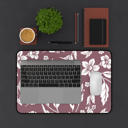 Mauve Floral Desk Pad (12x18, 12x22 or 16x32)