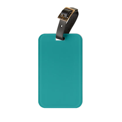 Deep Aqua Luggage Tag Acrylic Travel Tag