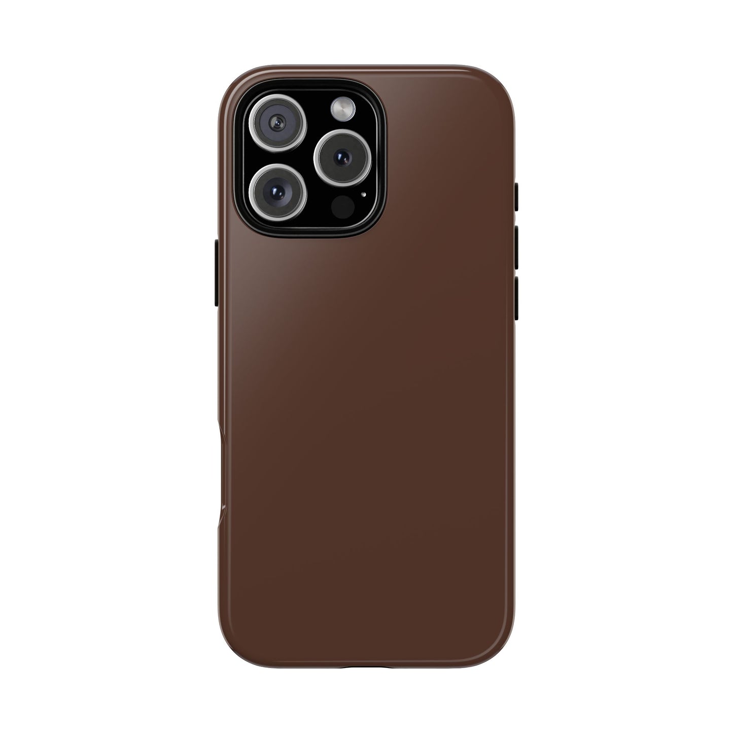 Chocolate Brown Tough Cell Phone Case Matte or Glossy Protective Case iPhone Samsung