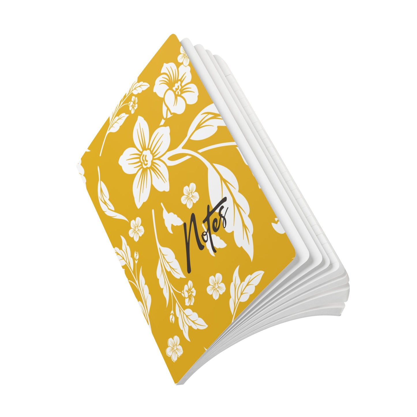 Honey Yellow Floral A5 Lined Journal Coordinated Collection