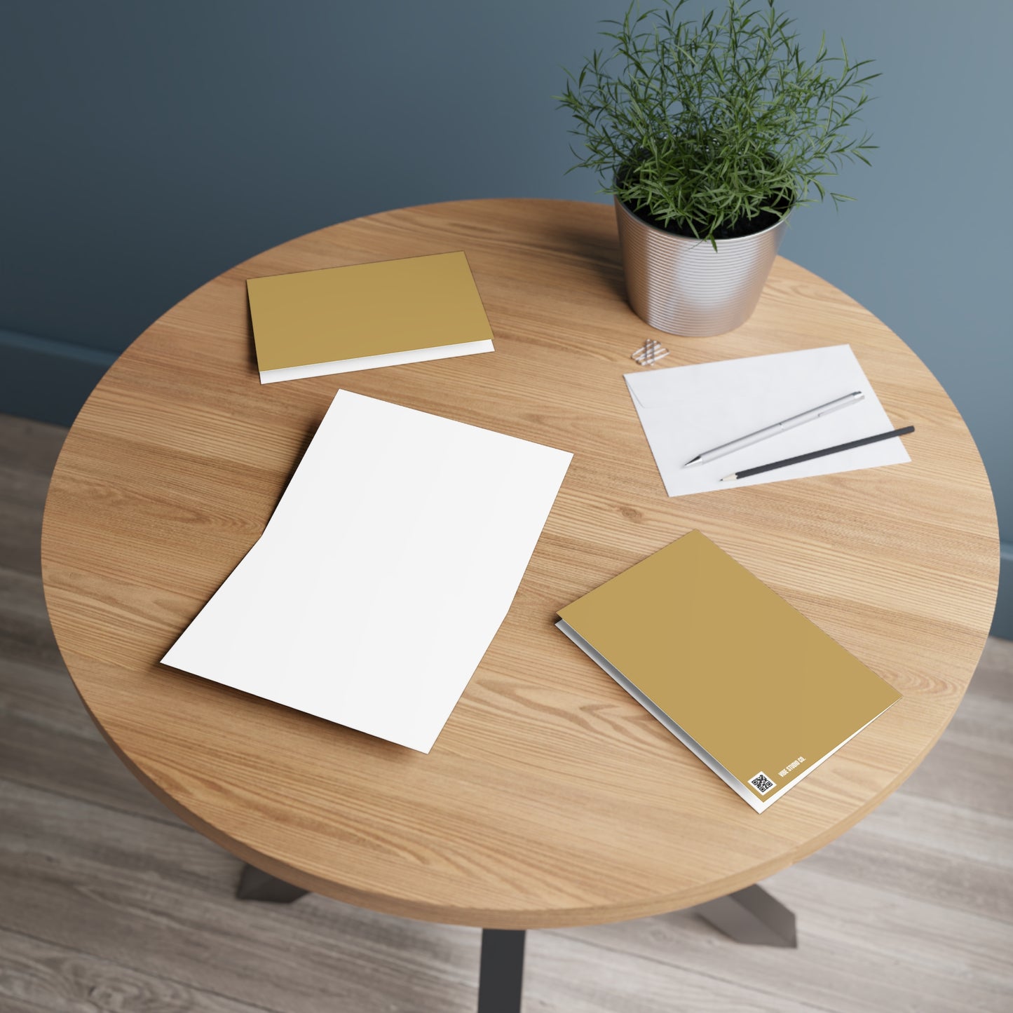 Muted Gold Note Card Color Coordinated Collection