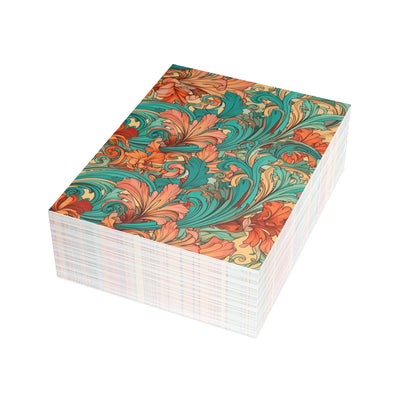 Coral Flourish Postcards Botanical Floral Postcard Set