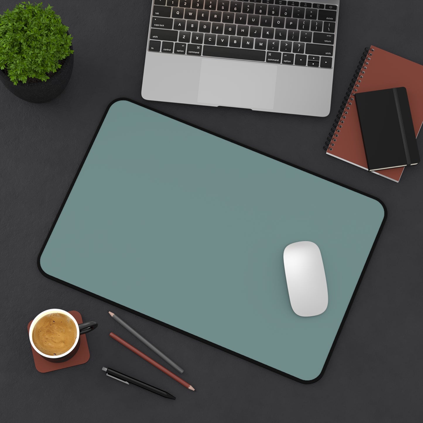 Dusty Blue Desk Mat Color Coordinated Collection (12x18, 12x22, 16x32)