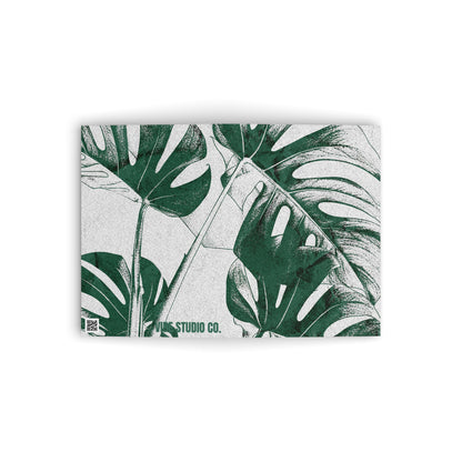Monstera Leaf Green Note Card