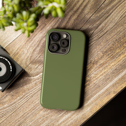 Olive Tough Cell Phone Case Matte or Glossy Protective Case iPhone Samsung