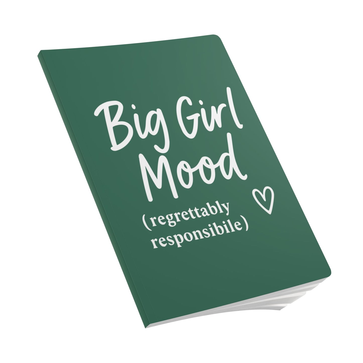 Leaf Green Big Girl Mood A5 Lined Journal