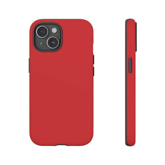 True Red Tough Cell Phone Case Matte or Glossy Protective Case iPhone Samsung