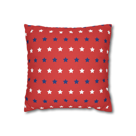 Red, White and Blue Stars Pillow Cover 14x14