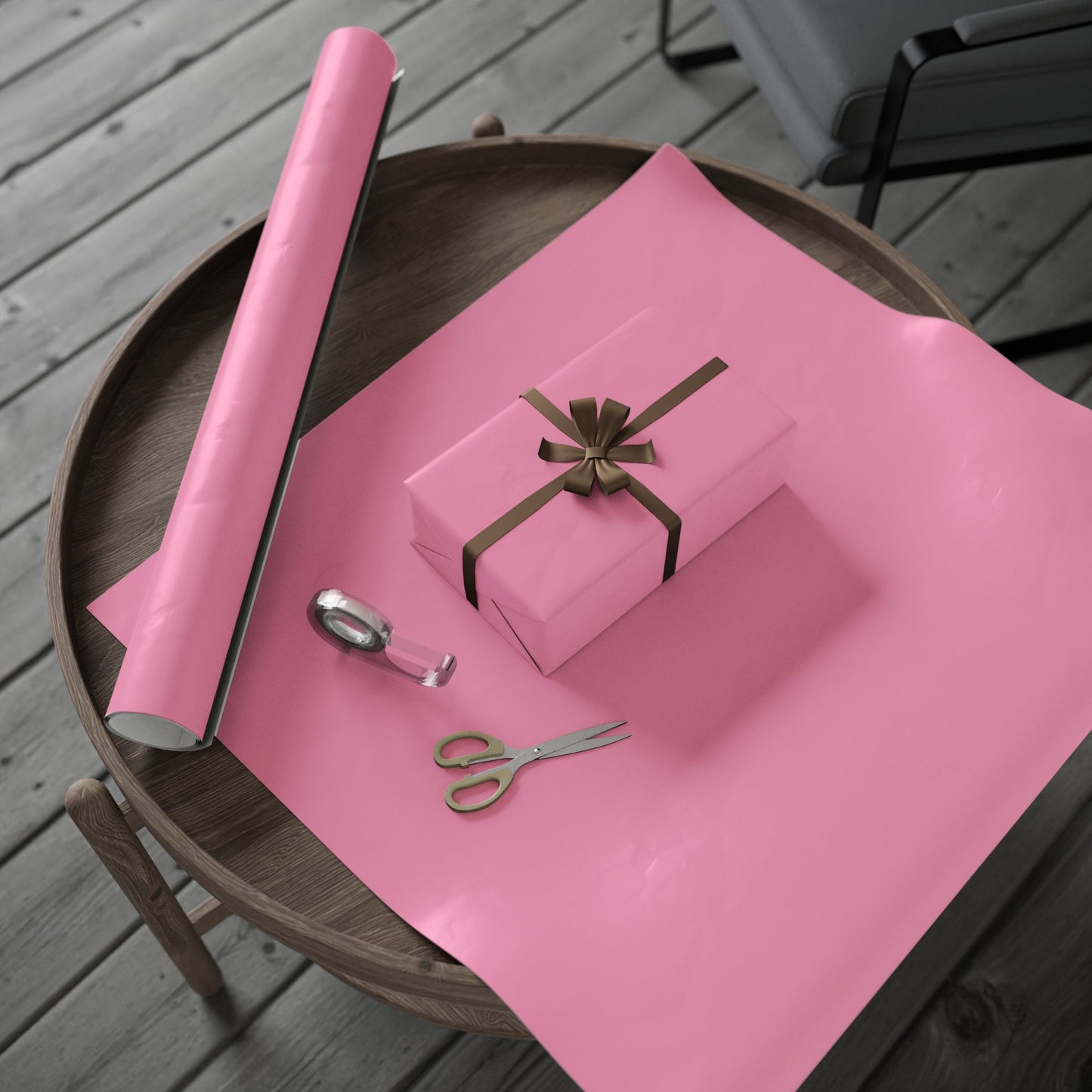Light Pink Wrapping Paper Matte or Glossy Gift Wrap 3 Sizes Fine Art Paper