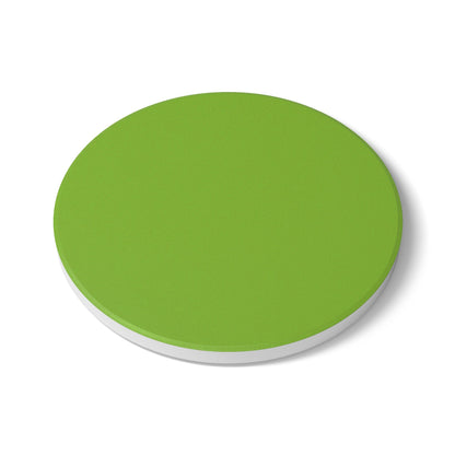 Muted Lime Ceramic Coaster Round or Square | Coordinated Collection