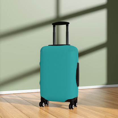 Deep Aqua Luggage Cover Travel Suitcase Cover Protective Stretch Cover
