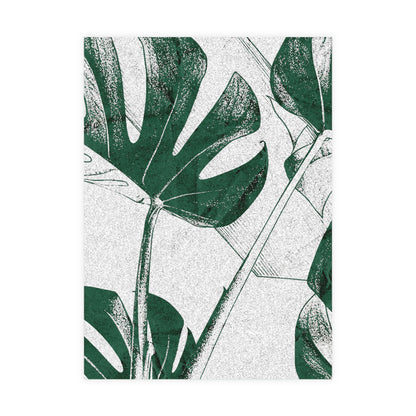 Monstera Leaf Green Postcards
