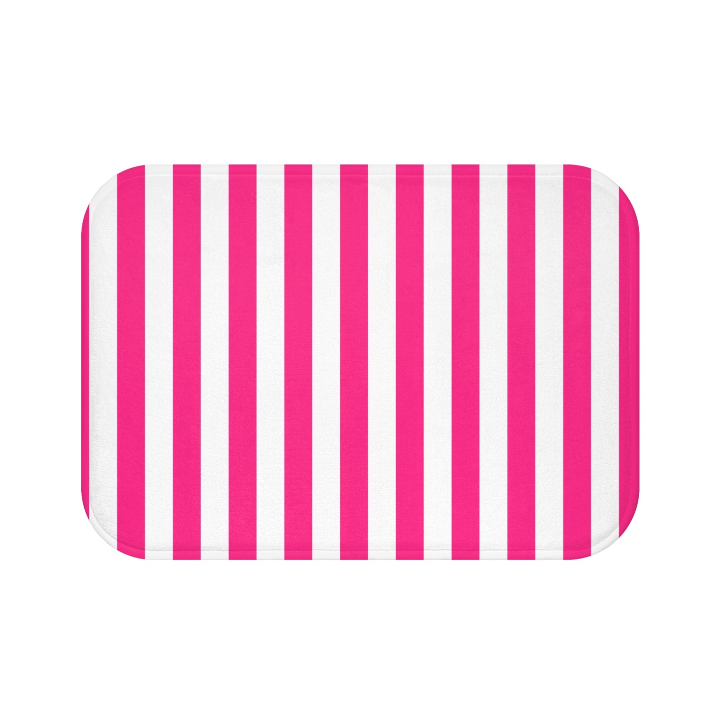 Pink Stripe Bath Mat Pink Bathroom Mat
