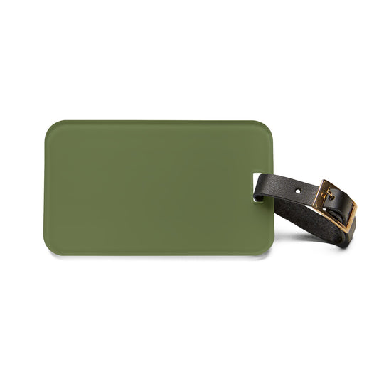Olive Luggage Tag Acrylic Travel Tag
