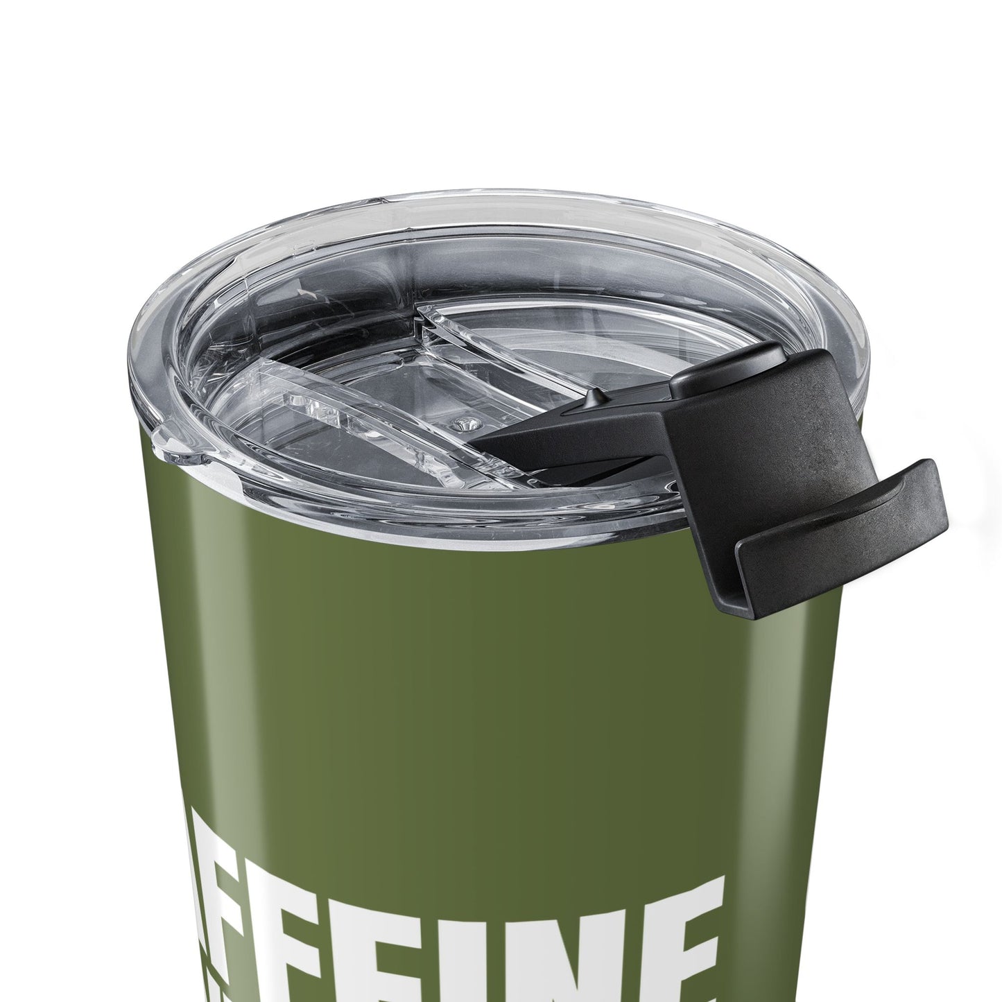 Olive Caffeine Vibes 20oz Stainless Steel Tumbler | Color Coordinated Collection
