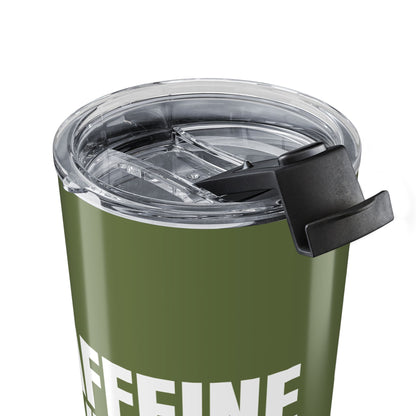 Olive Caffeine Vibes 20oz Stainless Steel Tumbler | Color Coordinated Collection