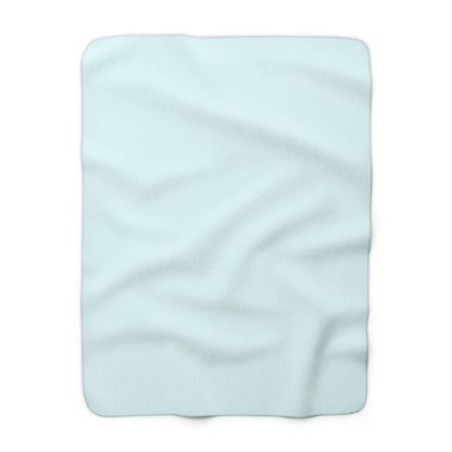 Ocean Blue Sherpa Fleece Blanket Cozy Plush Throw 3 Sizes Soft Warm Blanket
