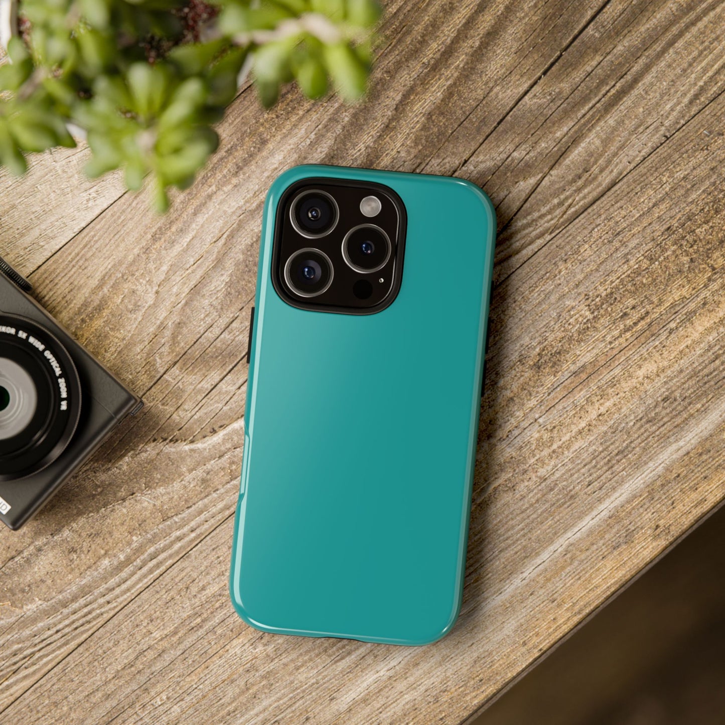 Deep Aqua Tough Cell Phone Case Matte or Glossy Protective Case iPhone Samsung