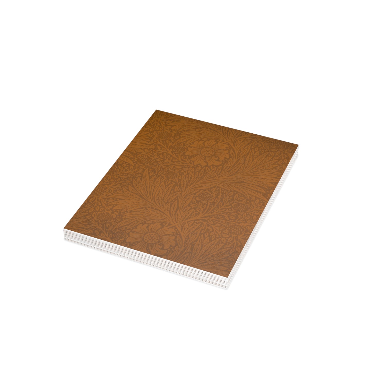 Saddle Tan Floral Postcard Set Pack of 10, 30 or 50 w/ Envelopes | Coordinated Collection
