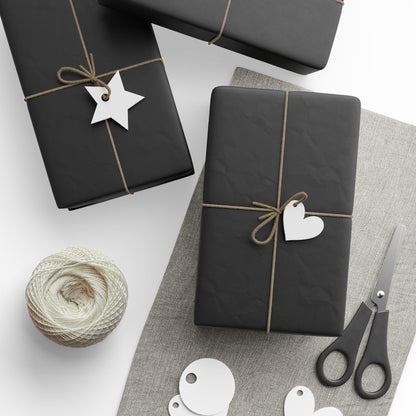 Black Wrapping Paper Matte or Glossy Gift Wrap 3 Sizes Fine Art Paper