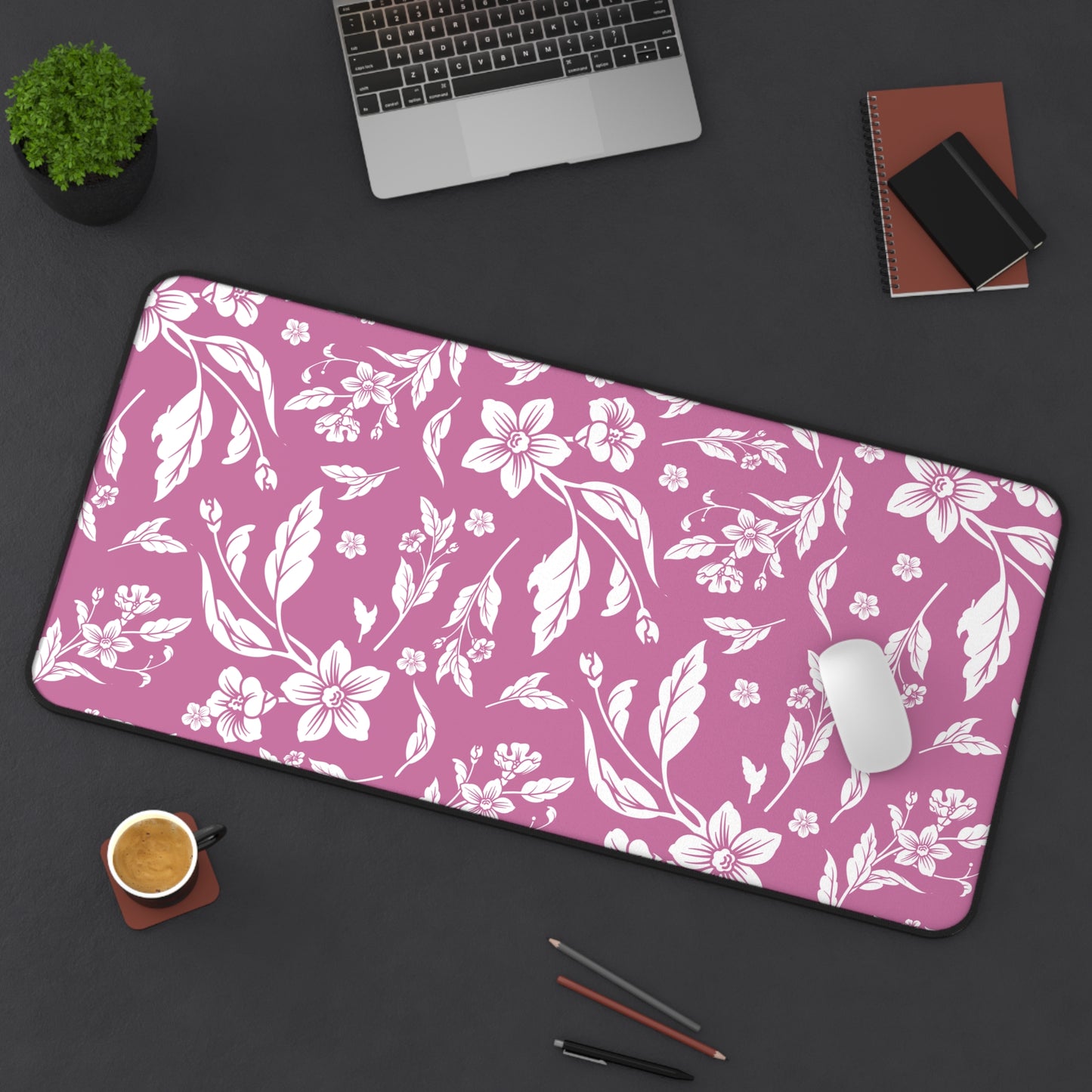 Lilac Wine Floral Desk Pad (12x18, 12x22 or 16x32)