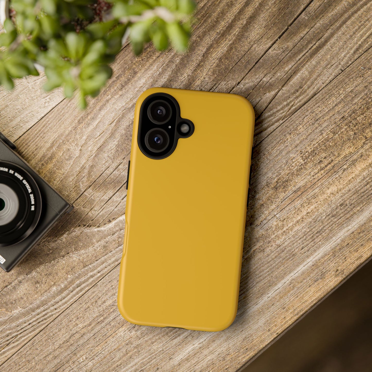 Honey Yellow Tough Cell Phone Case Matte or Glossy Protective Case iPhone Samsung