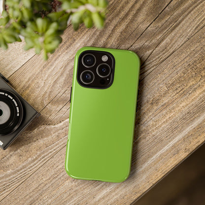 Muted Lime Tough Cell Phone Case Matte or Glossy Protective Case iPhone Samsung