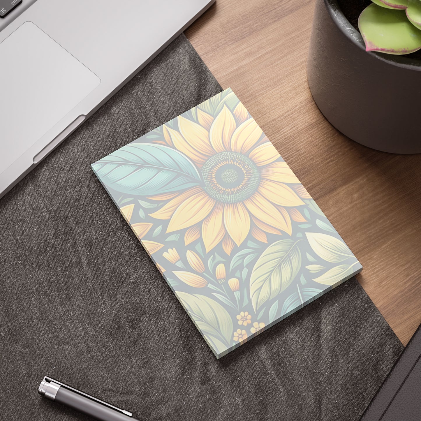 Sunflower Grove Sticky Notes Sunflower Post It Notes Botanical Notes (7 Sizes)