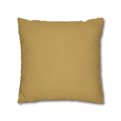 Muted Gold Canvas Pillow Cover 20x20