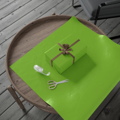 Muted Lime Wrapping Paper Matte or Glossy Gift Wrap 3 Sizes Fine Art Paper