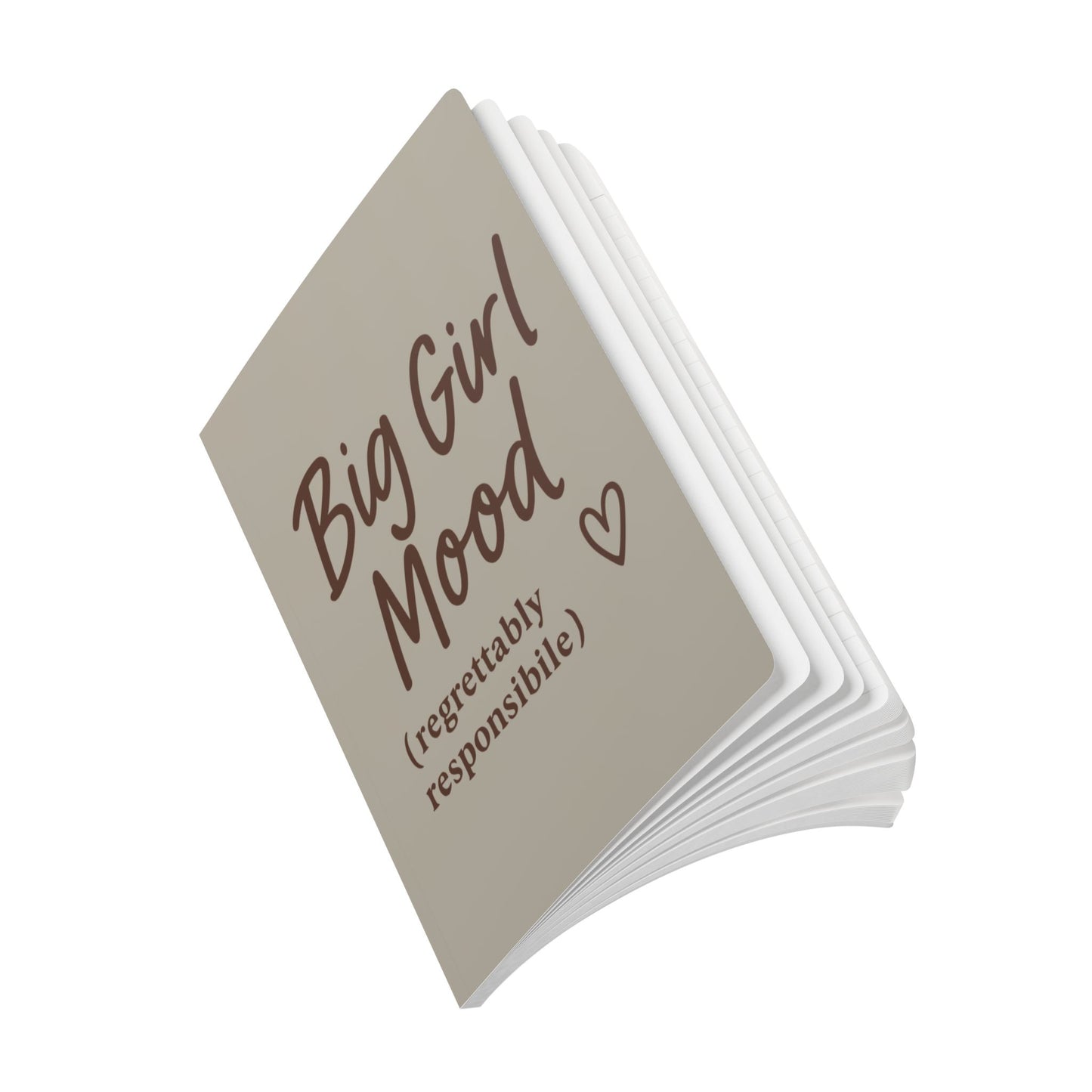 Warm Stone Big Girl Mood A5 Lined Journal