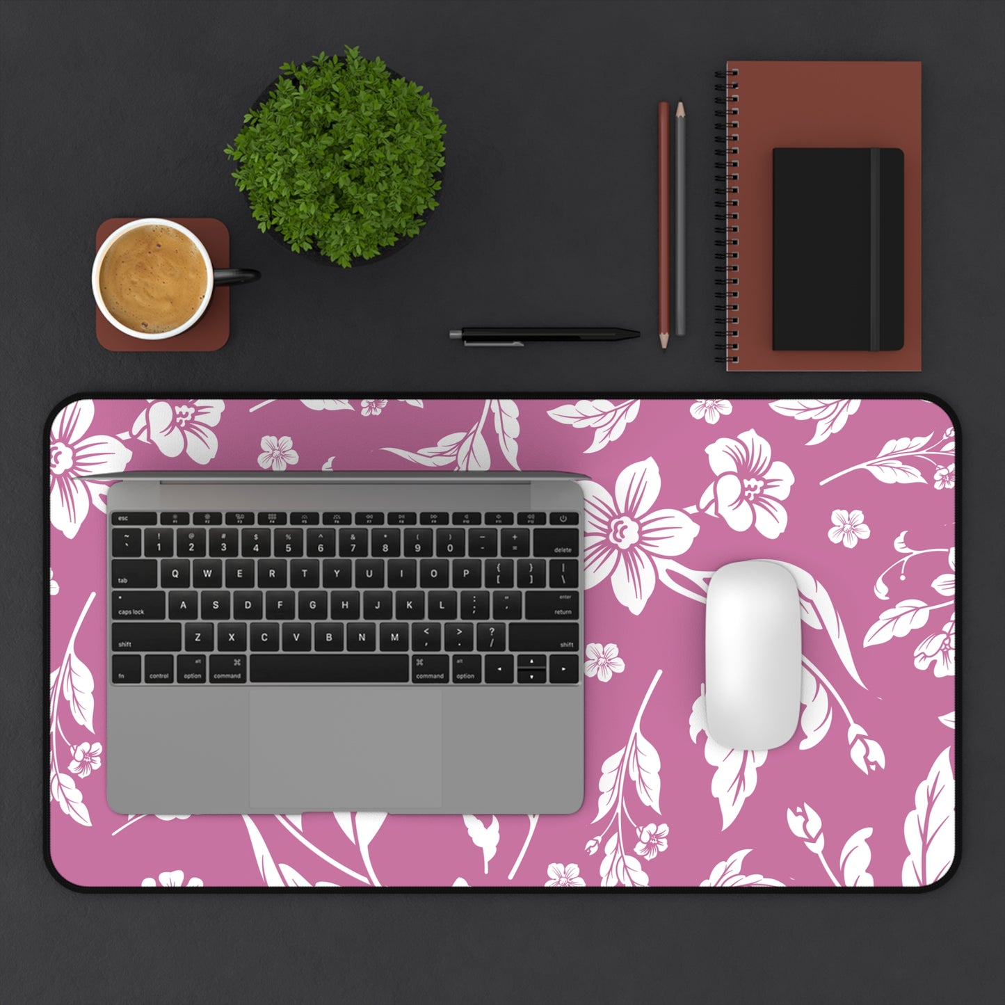 Lilac Wine Floral Desk Pad (12x18, 12x22 or 16x32)