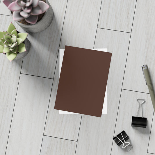 Chocolate Brown Post Card Color Coordinated Collection Sets (10, 30 or 50)