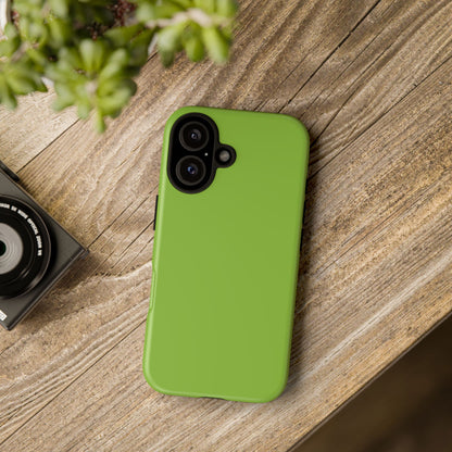 Muted Lime Tough Cell Phone Case Matte or Glossy Protective Case iPhone Samsung