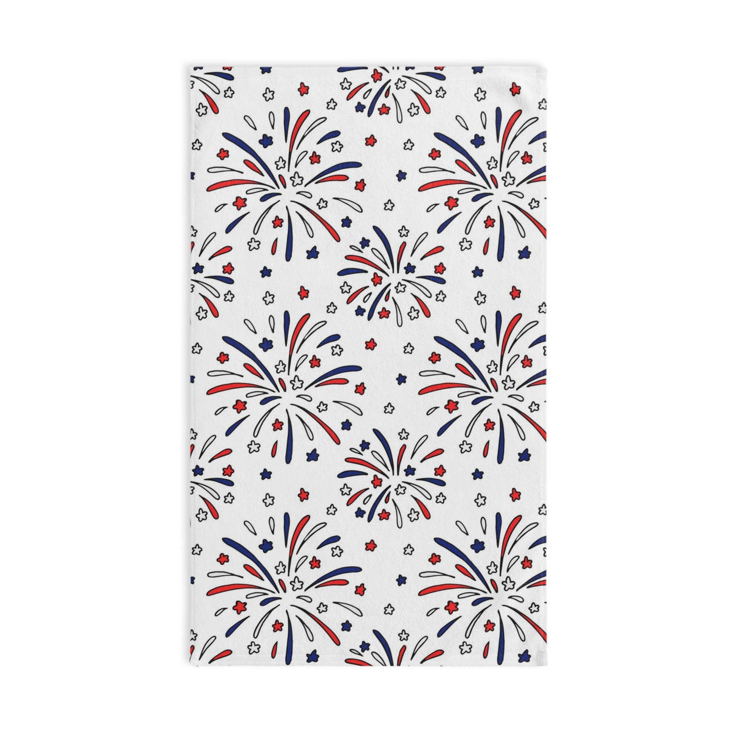 Fireworks Hand Towel Patriotic Bathroom Hand Towel