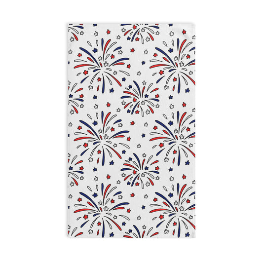Fireworks Hand Towel Patriotic Bathroom Hand Towel