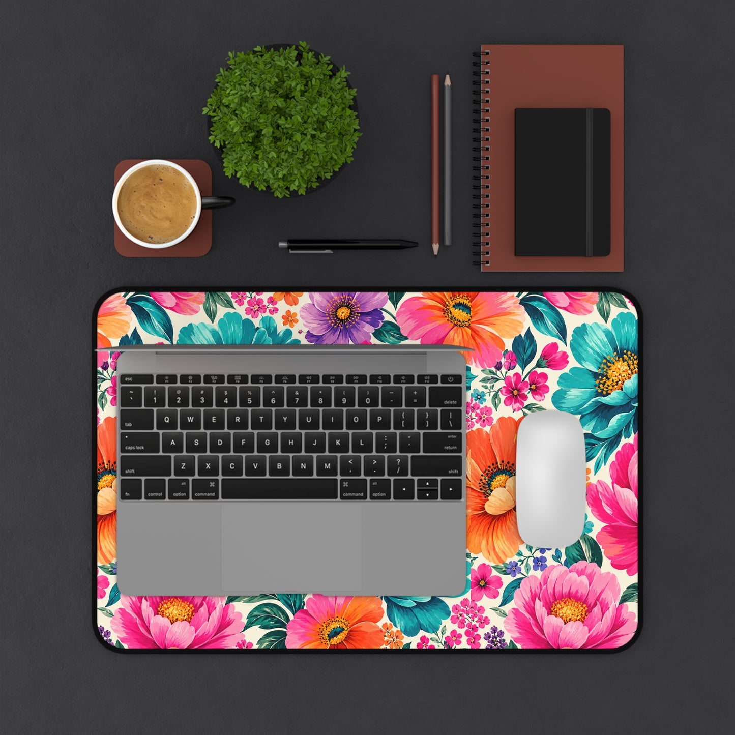 Dreamy Floral Desk Mat 3 Sizes Floral Mouse Pad