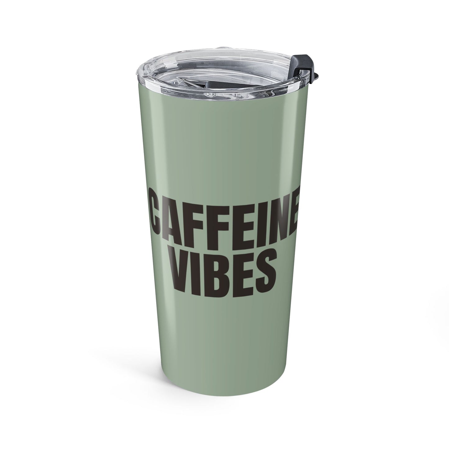Sage Caffeine Vibes 20oz Stainless Steel Tumbler | Color Coordinated Collection
