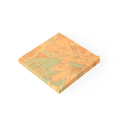 Coral Flourish Sticky Notes Floral Post It Notes (7 Sizes)