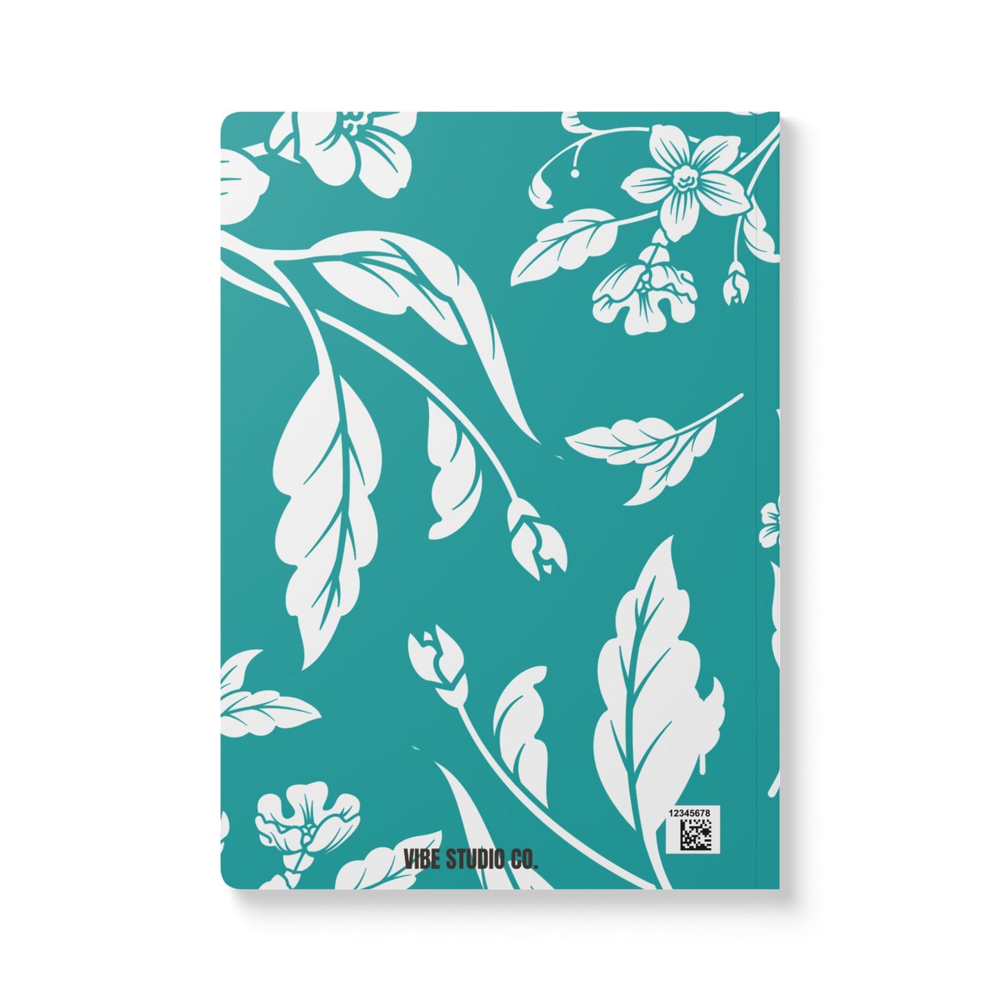 Deep Aqua Floral A5 Lined Journal Coordinated Collection