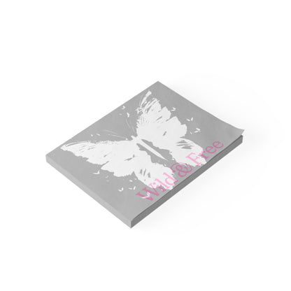 Wild and Free Sticky Notes Butterfly Post It Notes (7 Sizes)