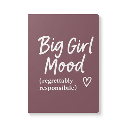 Mauve Big Girl Mood A5 Lined Journal